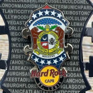 Hard Rock Cafe St Louis Missouri Headstock Guitar Pin Collectible‎ On Card